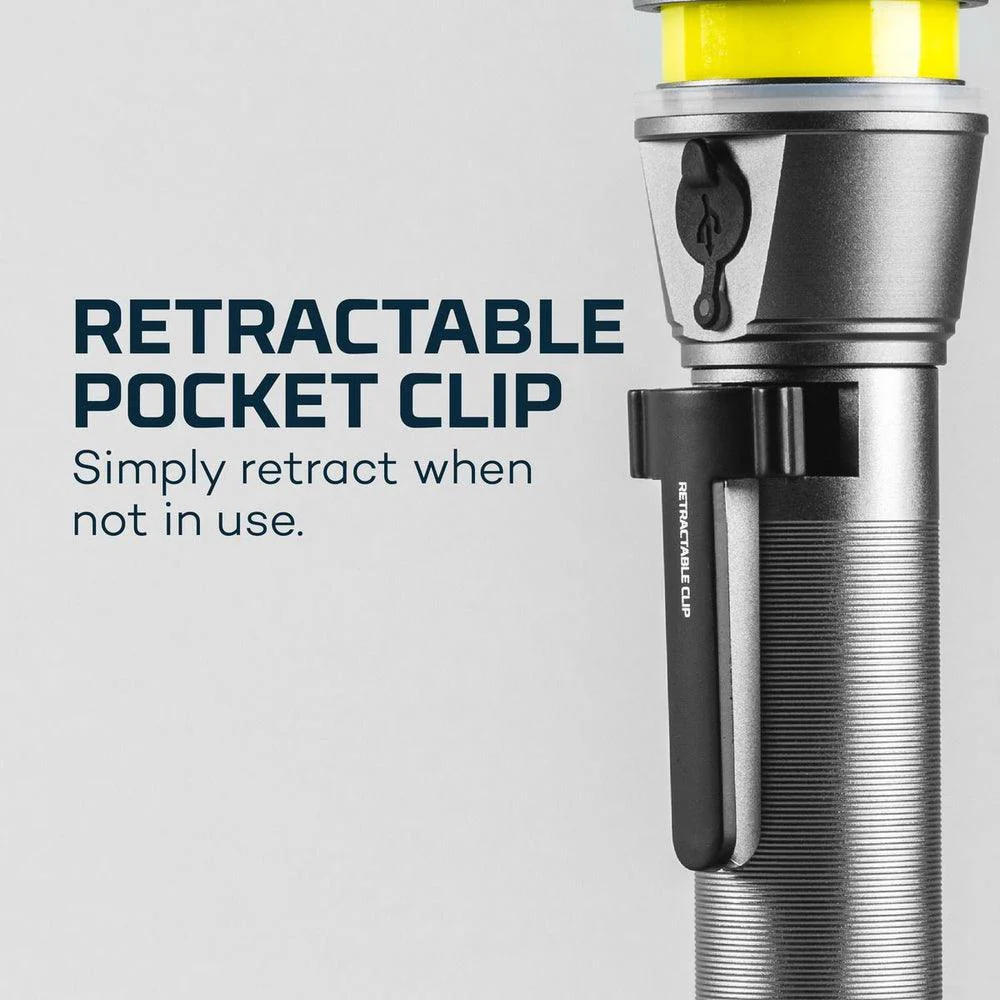 NEBO Franklin Twist Rechargebale 400 Lumen Flashlight - Storm Grey - Image 4